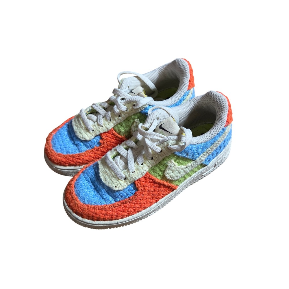 Nike Air Force 1 Low Next Nature Sneakers Woven Multicolor Kids 13C DV2193-400